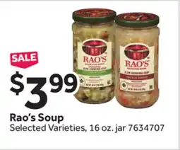 Stop&Shop Rao's Soup offer