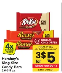 ACME Hershey's King Size Candy Bars offer