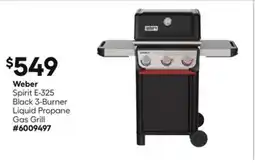 Lowe's Spirit E-325 Black 3-Burner Liquid Propane Gas Grill offer
