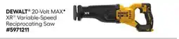 Lowe's DEWALT 20-Volt MAXF XR Variable-Speed Reciprocating Saw offer