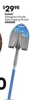Lowe's Fiberglass-Handle Steel Digging Shovel offer