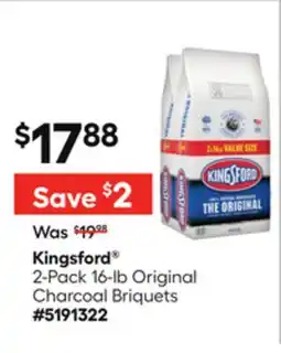 Lowe's 2-Pack 16-lb Original Charcoal Briquets offer