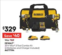 Lowe's 20-V MaxF 2-Tool Combo Kit offer