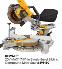 Lowe's DEWALT 20V MAXF 7-1/4-in Single-Bevel Sliding Compound Miter Saw offer