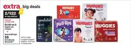 CVS Huggies bagged diapers, Pull-Ups or Goodnites offer