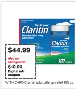 CVS Claritin adult allergy relief offer
