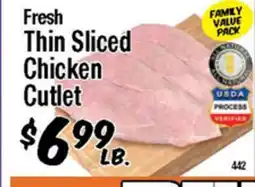 Western Beef Fresh Thin Sliced Chicken Cutlet offer