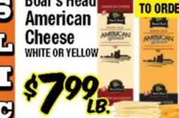 Western Beef Boar's Head American Cheese offer