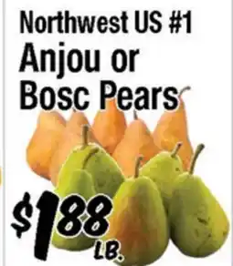 Western Beef Northwest US #1 Anjou or Bosc Pears offer