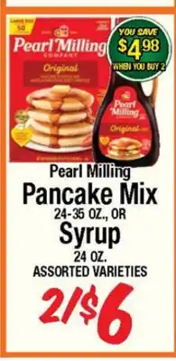 Western Beef Pearl Milling Pancake Mix 24-35 OZ., OR Syrup 24 OZ offer