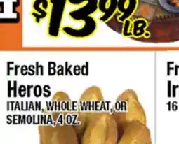 Western Beef Fresh Baked Heros offer