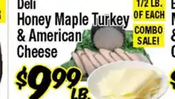Western Beef Deli Honey Maple Turkey & American Cheese offer