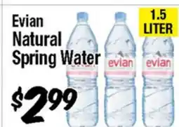 Western Beef Evian Natural Spring Water offer