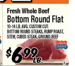 Western Beef Fresh Whole Beef Bottom Round Flat offer