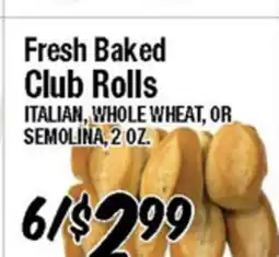 Western Beef Fresh Baked Club Rolls offer