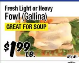 Western Beef Fresh Light or Heavy Fowl (Gallina) offer