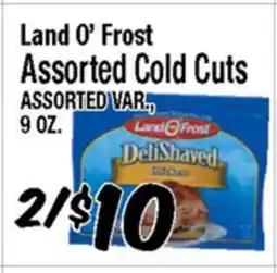 Western Beef Land O' Frost Assorted Cold Cuts offer