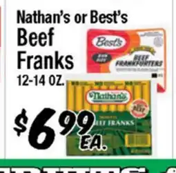 Western Beef Nathan's or Best's Beef Franks offer