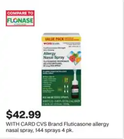 CVS CVS Brand Fluticasone allergy nasal spray offer