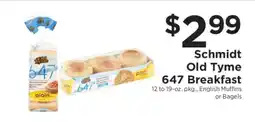 ShopRite Schmidt Old Tyme 647 Breakfast offer