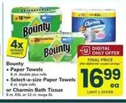 Safeway Bounty or Charmin offer