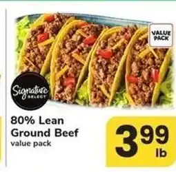 Safeway 80% Lean Ground Beef offer