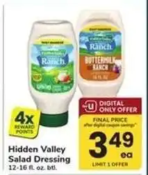 Safeway Hidden Valley Salad Dressing offer