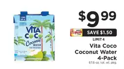 ShopRite Vita Coco Coconut Water 4-Pack offer