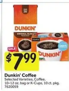 Stop&Shop Dunkin' Coffee offer