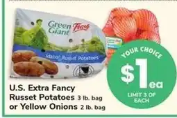Safeway U.S. Extra Fancy Russet Potatoes or Yellow Onions offer