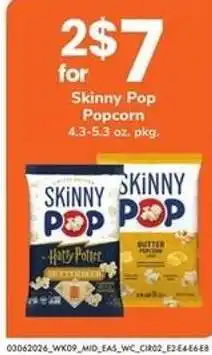 Safeway Skinny Pop Popcorn offer