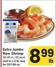 Safeway Extra Jumbo Raw Shrimp offer