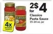 Safeway Classico Pasta Sauce offer