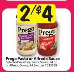 Stop&Shop Prego Pasta or Alfredo Sauce offer