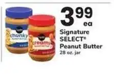Safeway Signature Select Peanut Butter offer