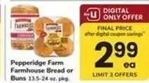 Safeway Pepperidge Farm Farmhouse Bread or Buns offer