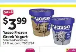 Stop&Shop Yasso Frozen Greek Yogurt offer
