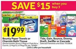Stop&Shop Bounty Paper Towels or Charmin Bath Tissue offer