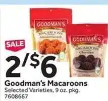 Stop&Shop Goodman's Macaroons offer