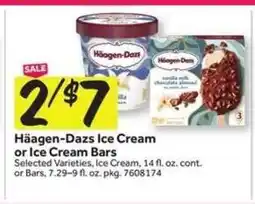 Stop&Shop Häagen-Dazs Ice Cream or Ice Cream Bars offer