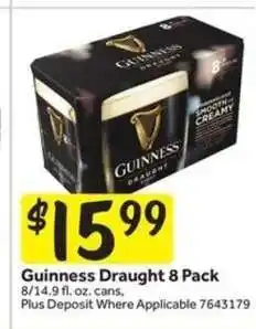 Stop&Shop Guinness Draught 8 Pack offer