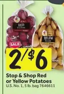 Stop&Shop Stop & Shop Red or Yellow Potatoes offer