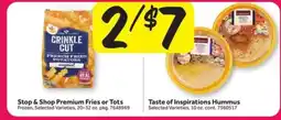 Stop&Shop Stop & Shop Premium Fries or Tots offer