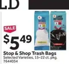 Stop&Shop Stop & Shop Trash Bags offer