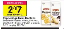 Stop&Shop Pepperidge Farm Cookies offer