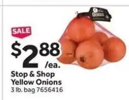 Stop&Shop Stop & Shop Yellow Onions offer