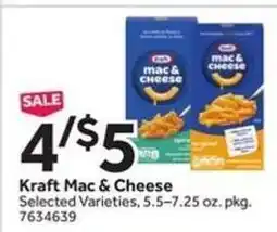 Stop&Shop Kraft Mac & Cheese offer