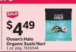 Stop&Shop Ocean's Halo Organic Sushi Nori offer
