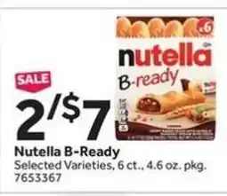 Stop&Shop Nutella B-ready offer