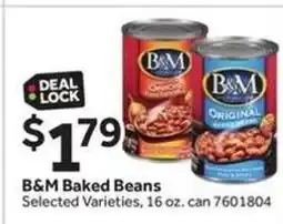 Stop&Shop B & M Baked Beans offer